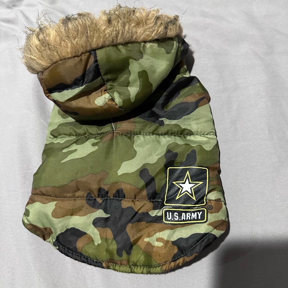 U.S. Army Camouflage Dog 🐶 Hooded Jacket